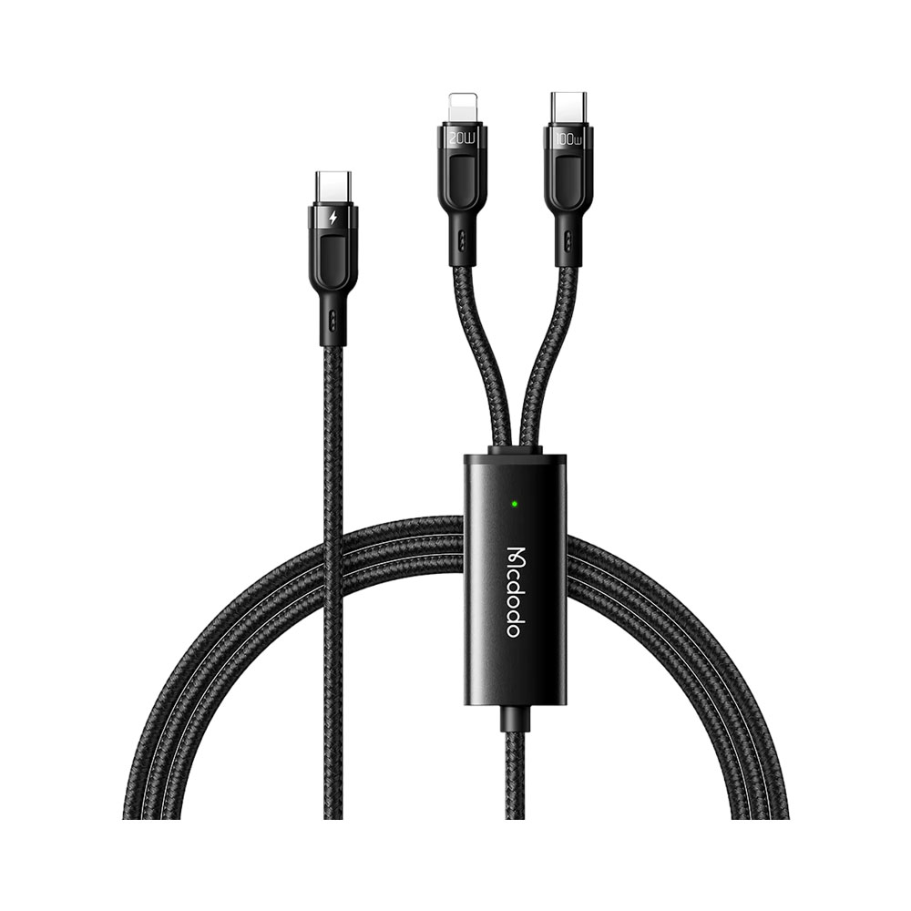 Cabo Mcdodo CA-8780 2 em 1 1.2M Preto