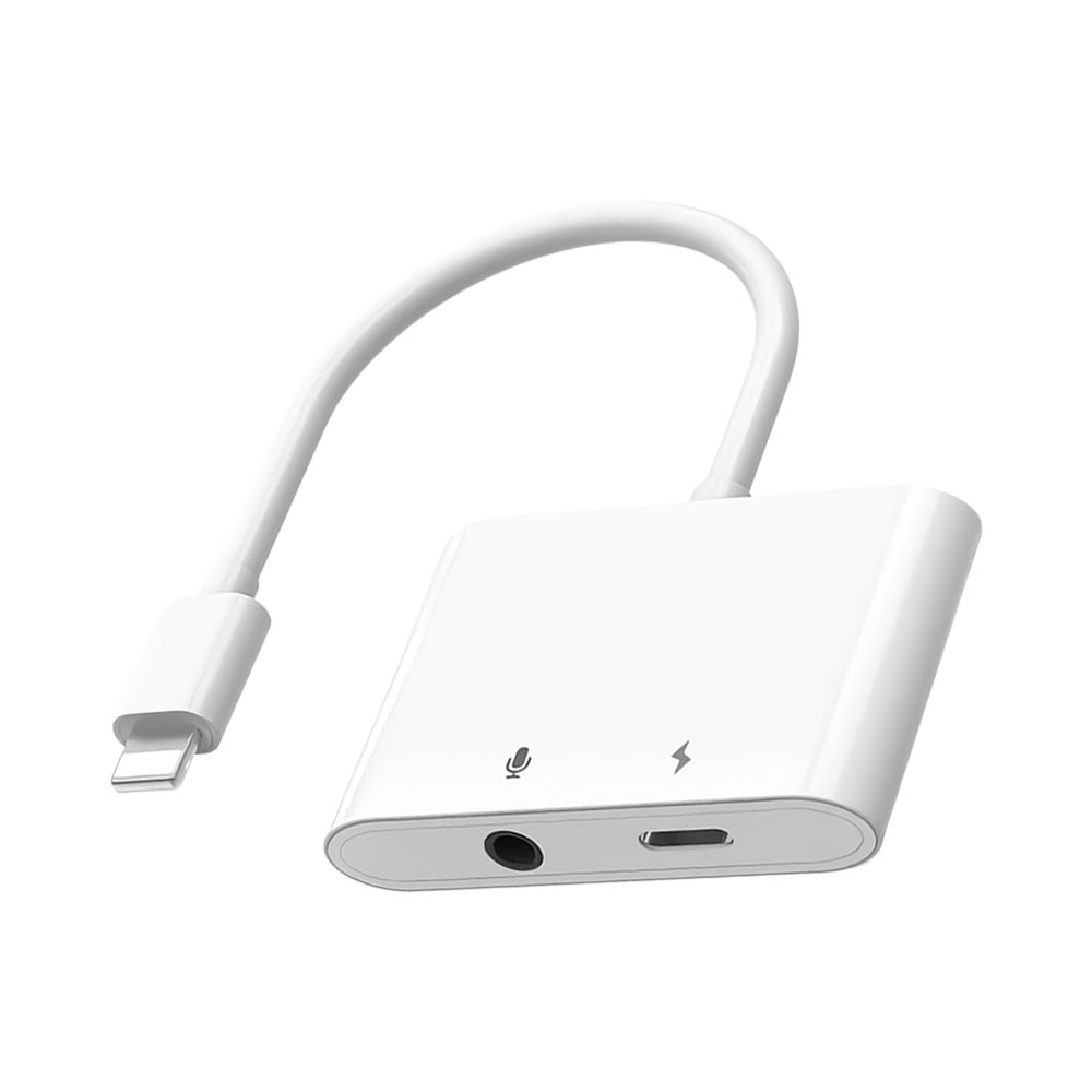 Adaptador Wiwu LT01 PRO 2 em 1 Branco