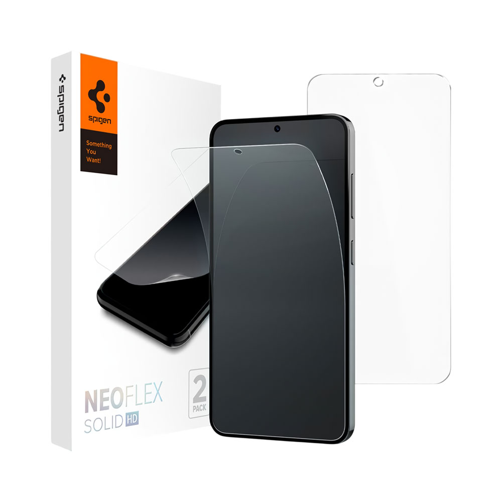 Protector de Pantalla Spigen Neo Flex Solid HD para Samsung Galaxy S24 AFL07439 2 Pack Transparente
