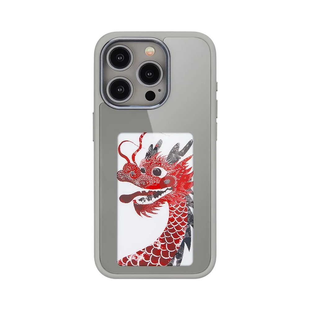 Capa Protectora E-ink Fashion Case Born TO Love para Iphone 15 PRO Cinza