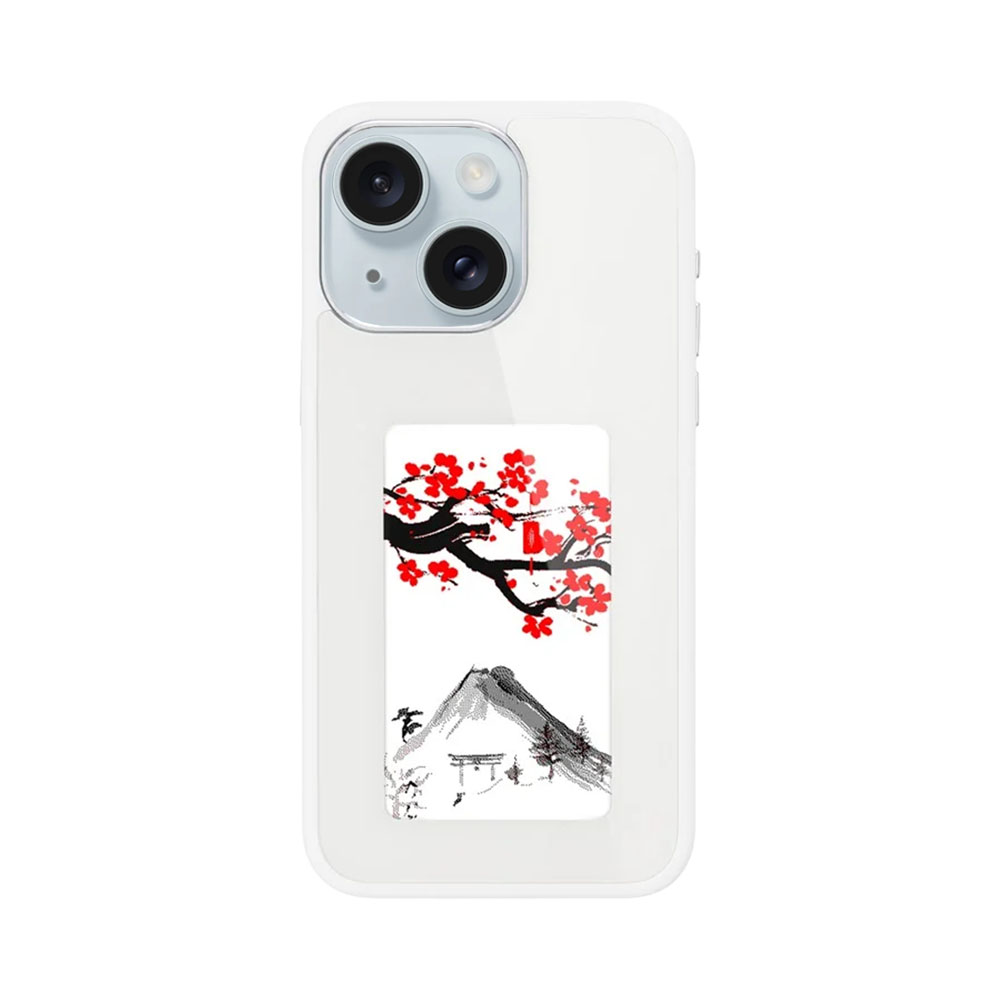 Capa Protectora E-ink Fashion Case Born TO Love para Iphone 15 Branco