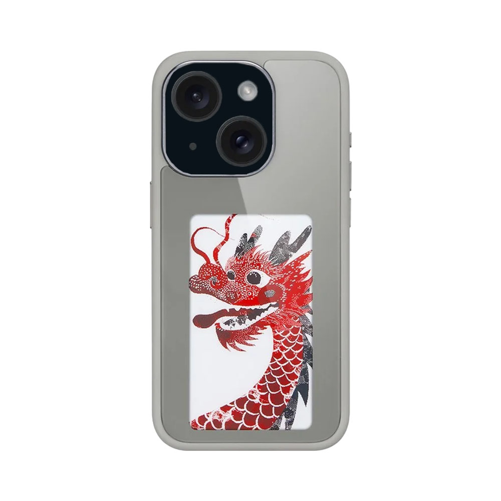 Capa Protectora E-ink Fashion Case Born TO Love para Iphone 15 Cinza