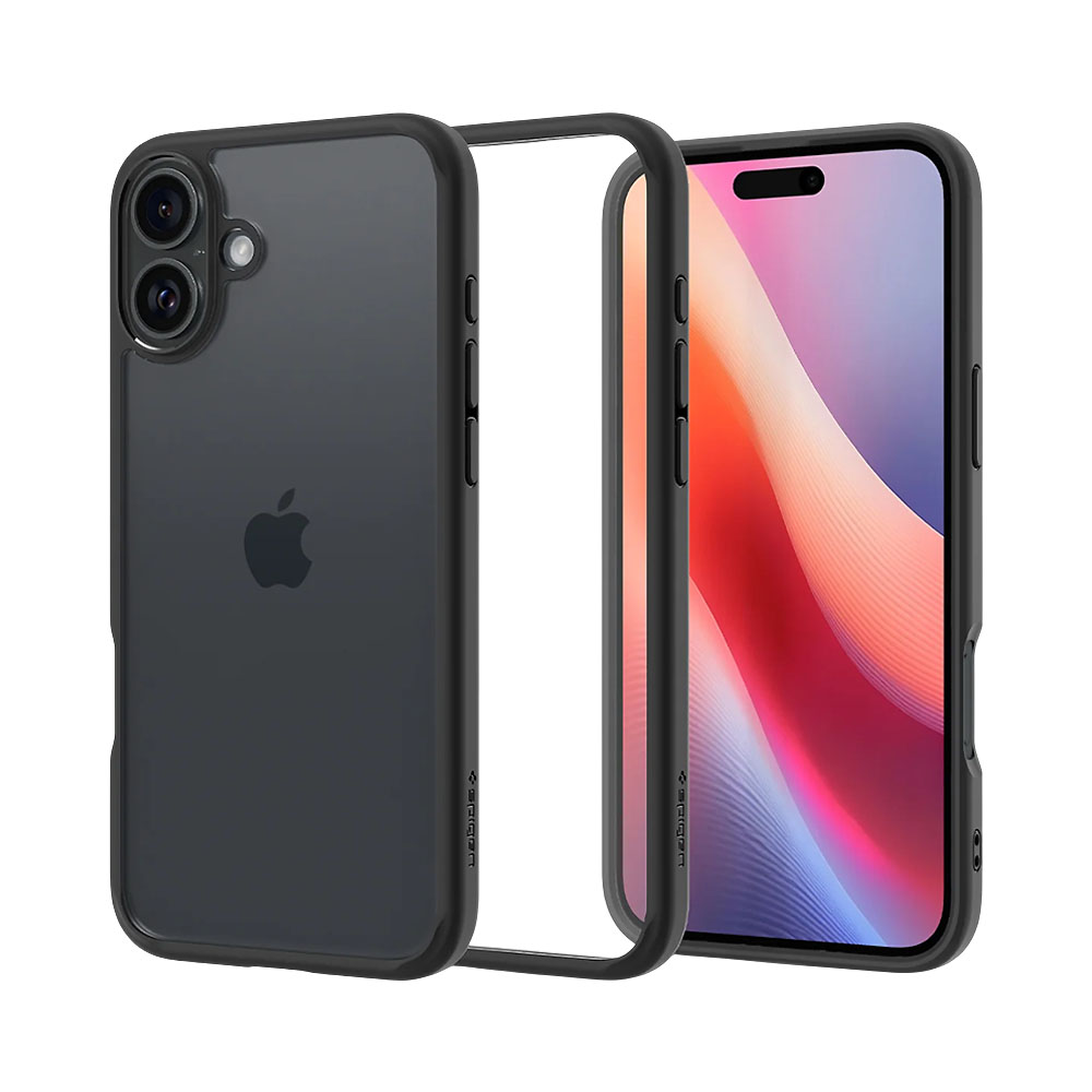 Capa Protetora Spigen Ultra Hybrid para Iphone 16 ACS08201 Matte Black