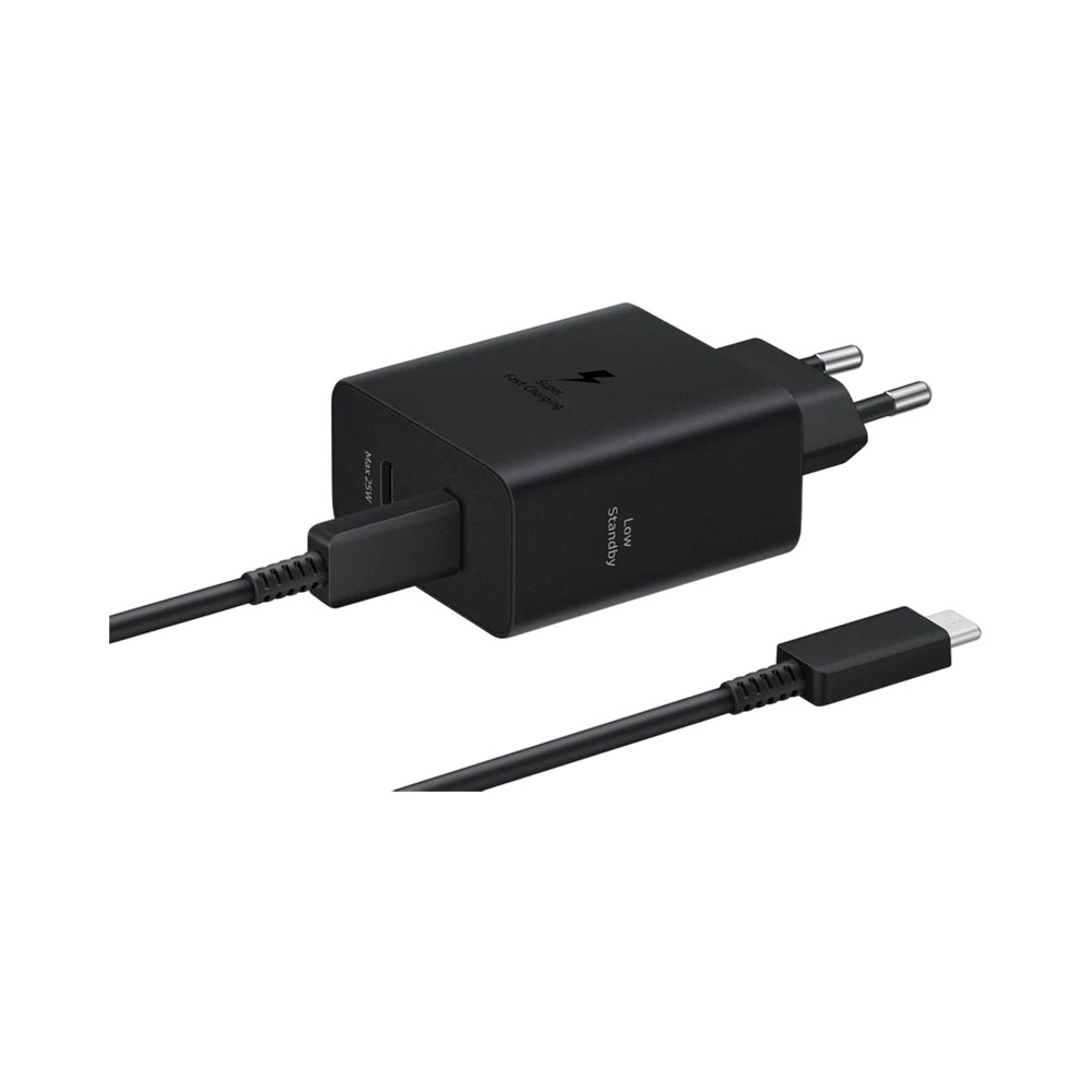 Carregador Samsung EP-T5020 Dual Usb-c 50W Preto