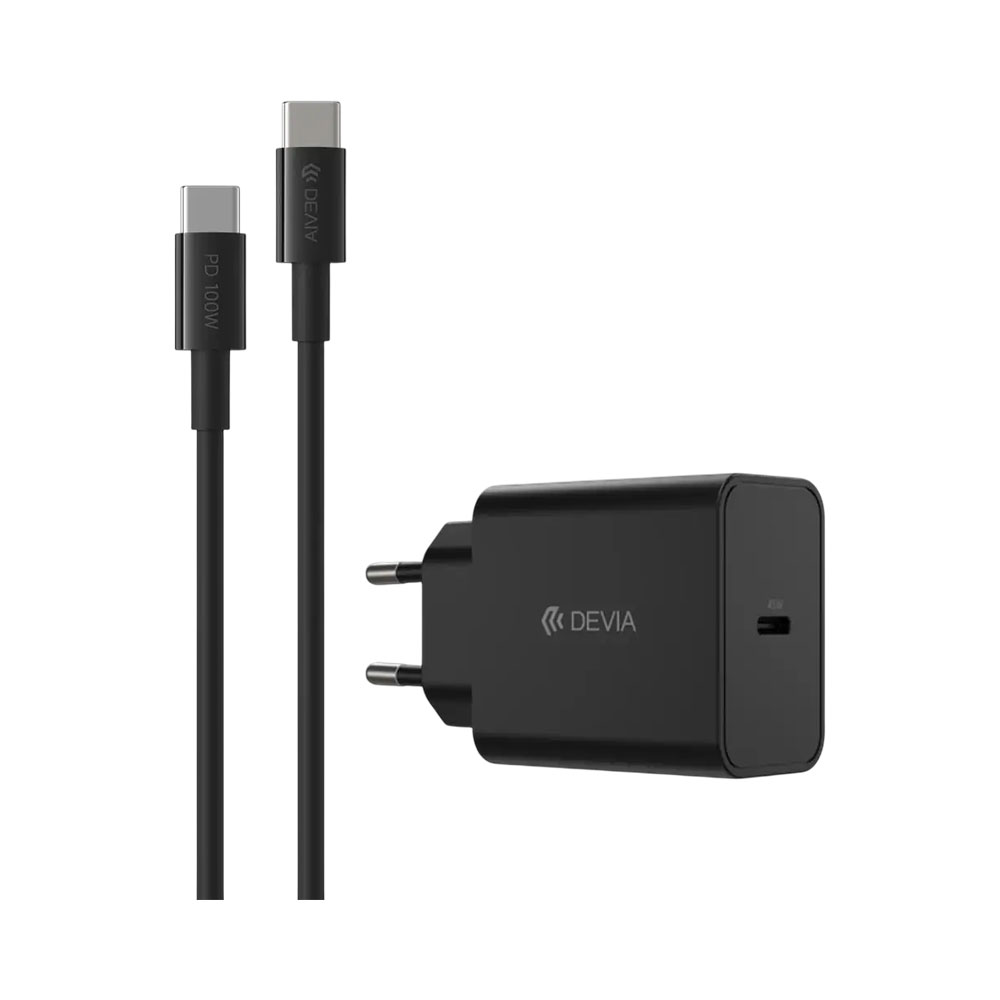 Kit Carregador com Cabo Devia EC317 Usb-c 45W