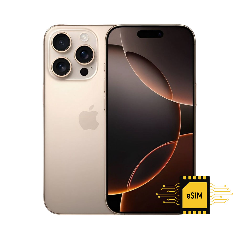 Celular Apple Iphone 16 PRO MAX A3084 256GB Desert Titanium Esim - Chip Virtual