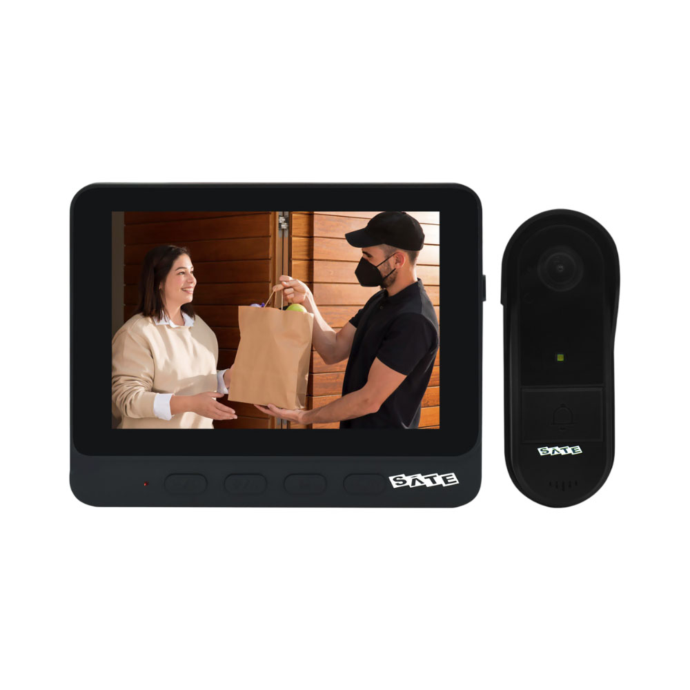 Vídeo Porteiro Satellite A-DB23 Preto