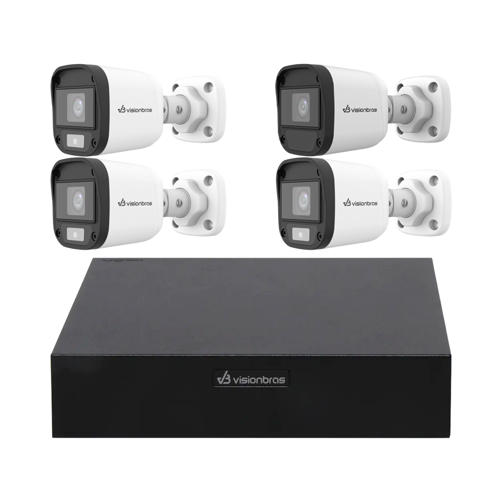 Kit de Câmeras Visionbras Dvr Kit 800 VB-KIT800 8 Canais 1080P