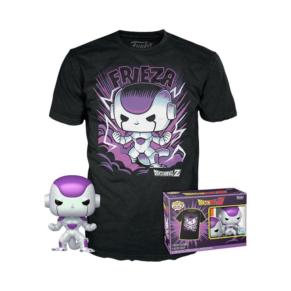 Boneco Funko Pop com Camiseta M Dragon Ball Z Frieza