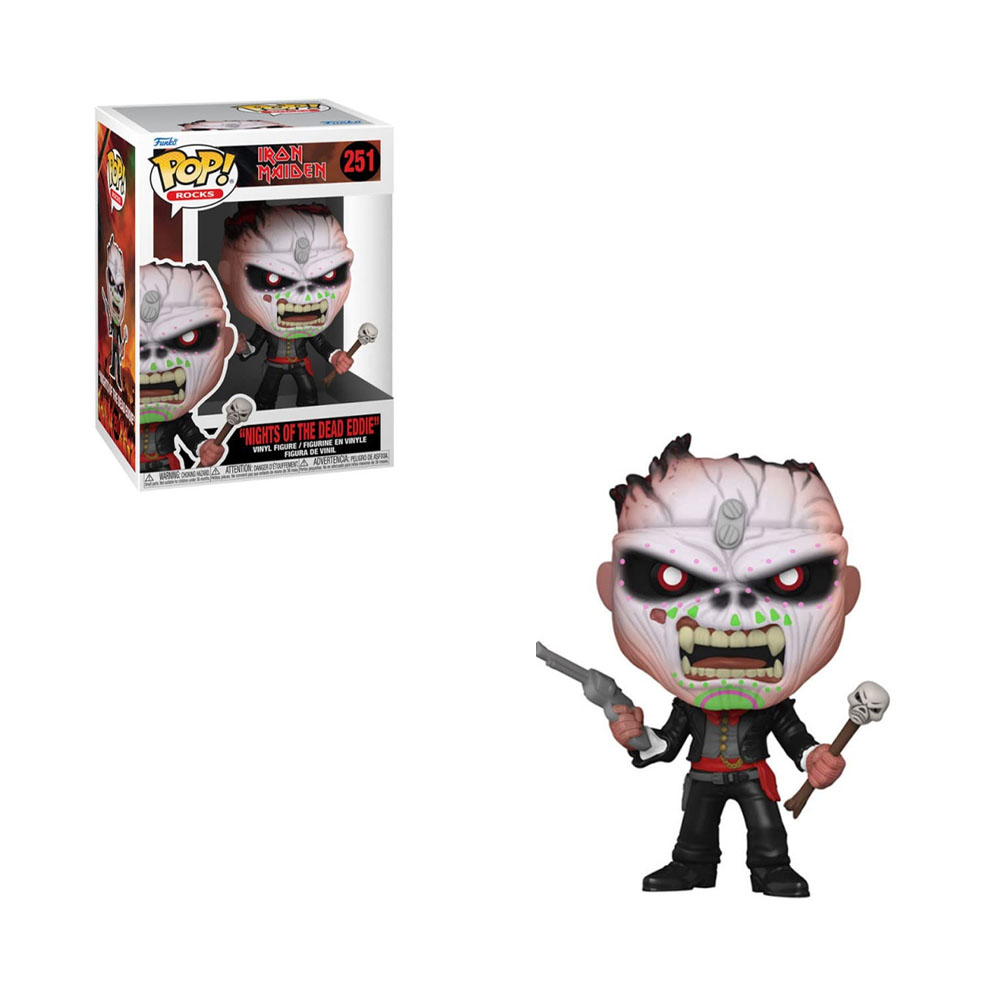 Boneco Funko Pop Iron Maiden Nights OF Dead Eddie 251
