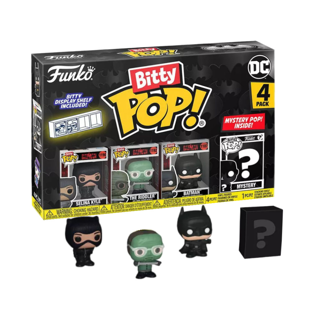 Boneco Funko Bitty Pop DC Selina Kyle The Riddler Batman 4 Piezas