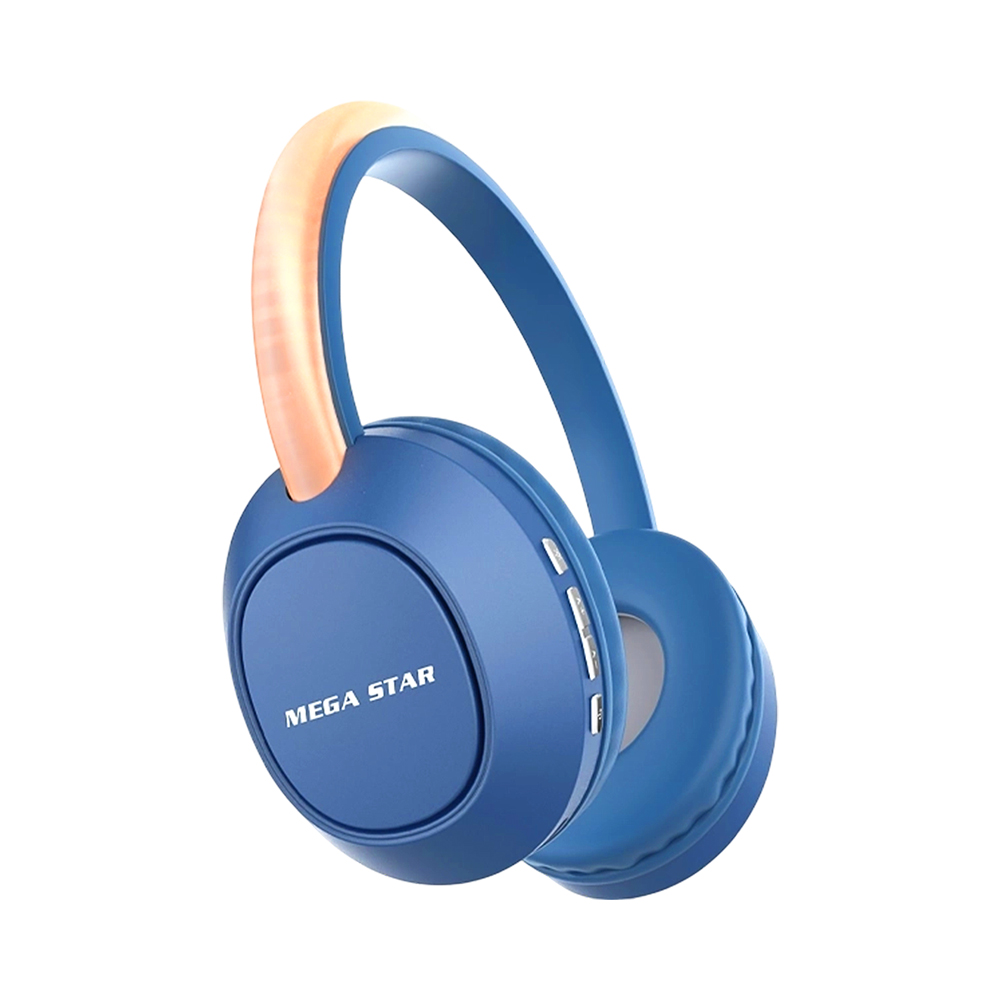 Fone de Ouvido Sem Fio Mega Star HPV05BT Azul