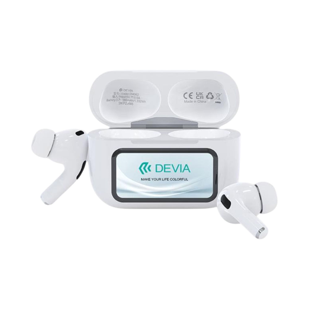 Fone de Ouvido Devia Anc Tws PRO 2 BT White