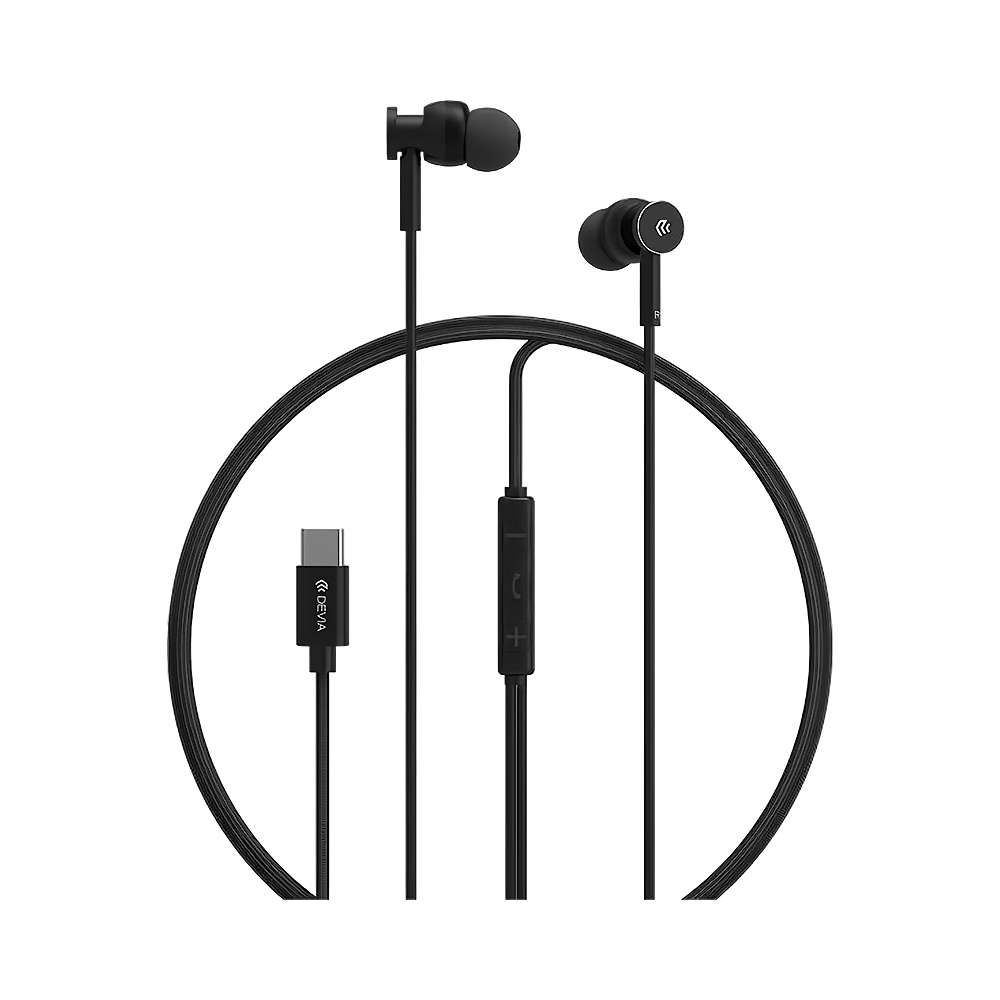 Fone de Ouvido Devia Smart Series M1 Metal EM110 Preto