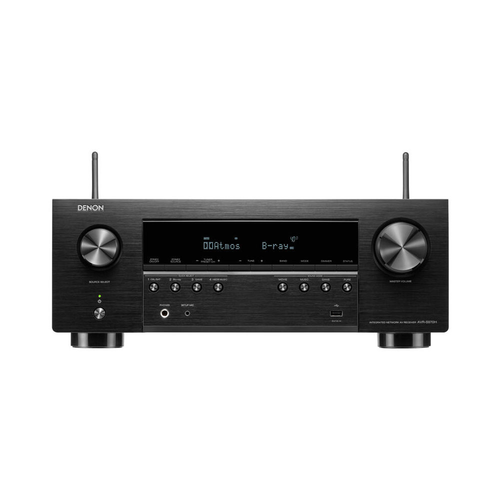 Receiver Denon AVR-S760H 7.2 8K Ultra HD 110V Preto