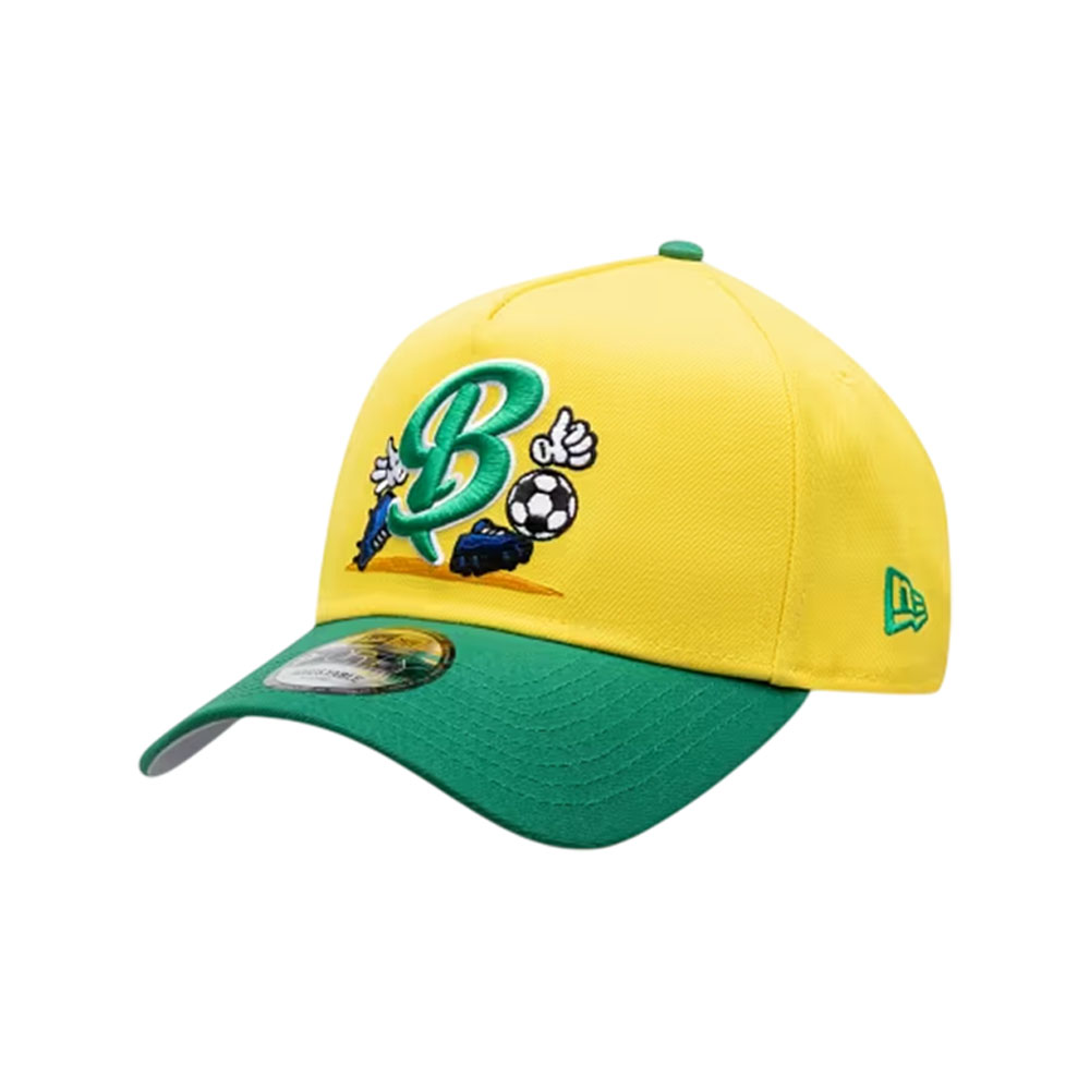 Boné New Era 60971201-OSFM 9FORTY Cartoon Soccer Brasil Masculino