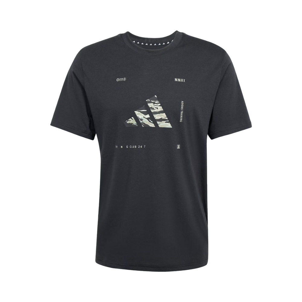 Camiseta Adidas JD8231 Climacool Training Camo Logo Graphic Masculino