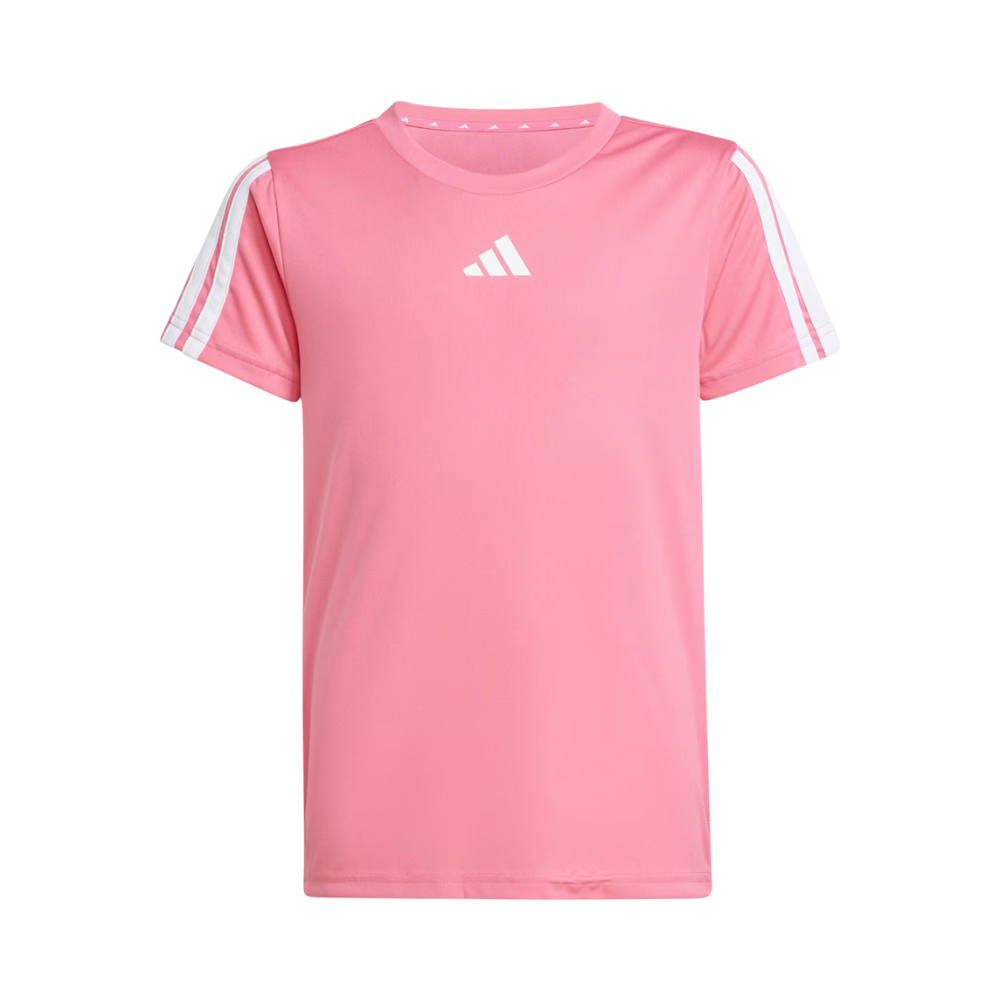 Camiseta Juvenil Adidas JJ5034 Training Essentials 3 Stripes Femenino