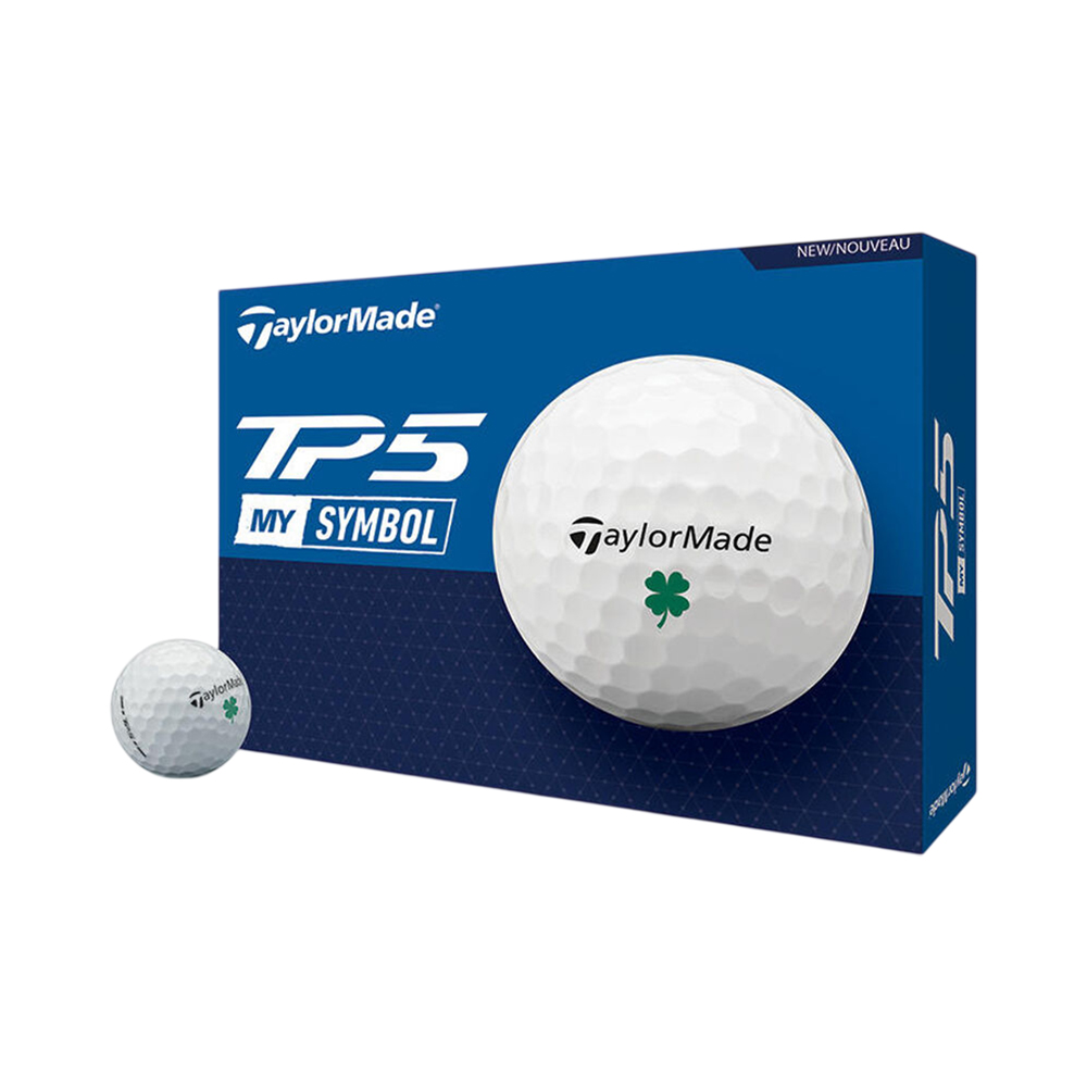 Bolas de Golfe Taylormade V9927001 TP5 MY Simbol Clover 12 Unidades