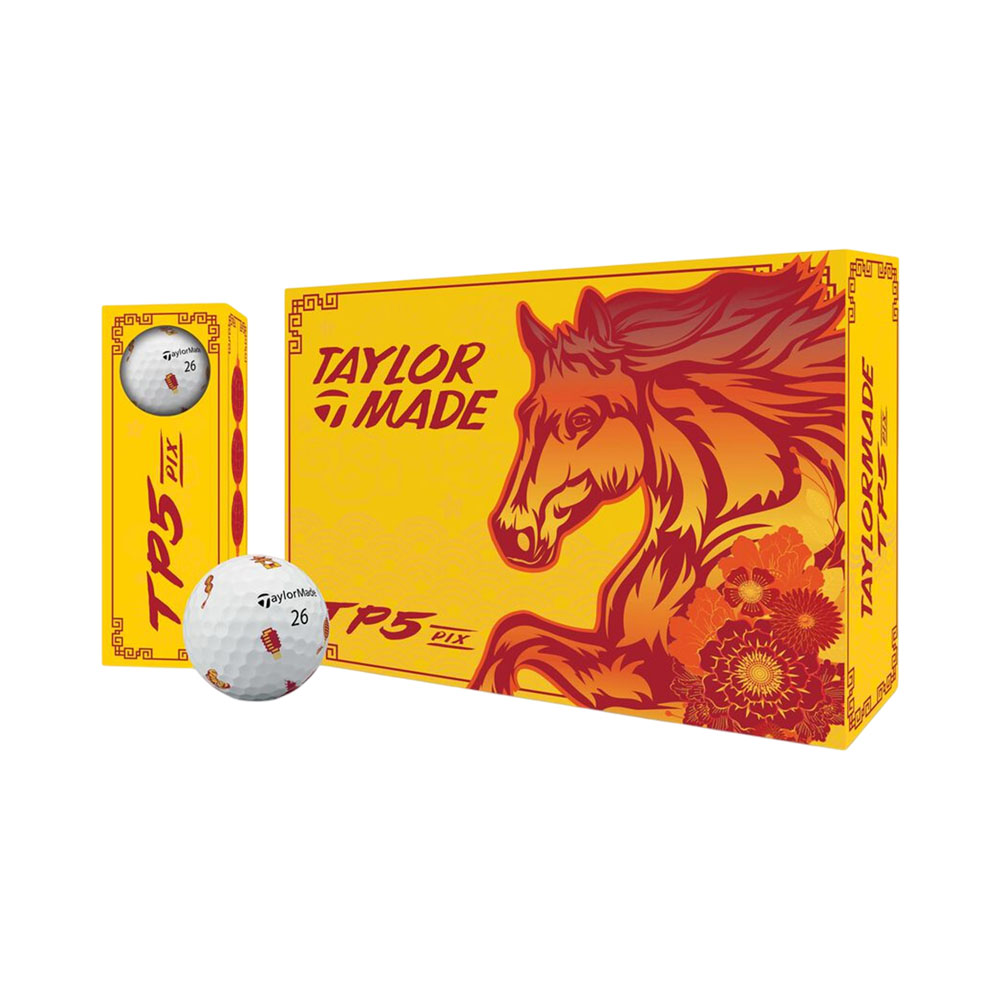 Bolas de Golfe Taylormade M1044001 TP5 Pix Lunar New Year 12 Unidades
