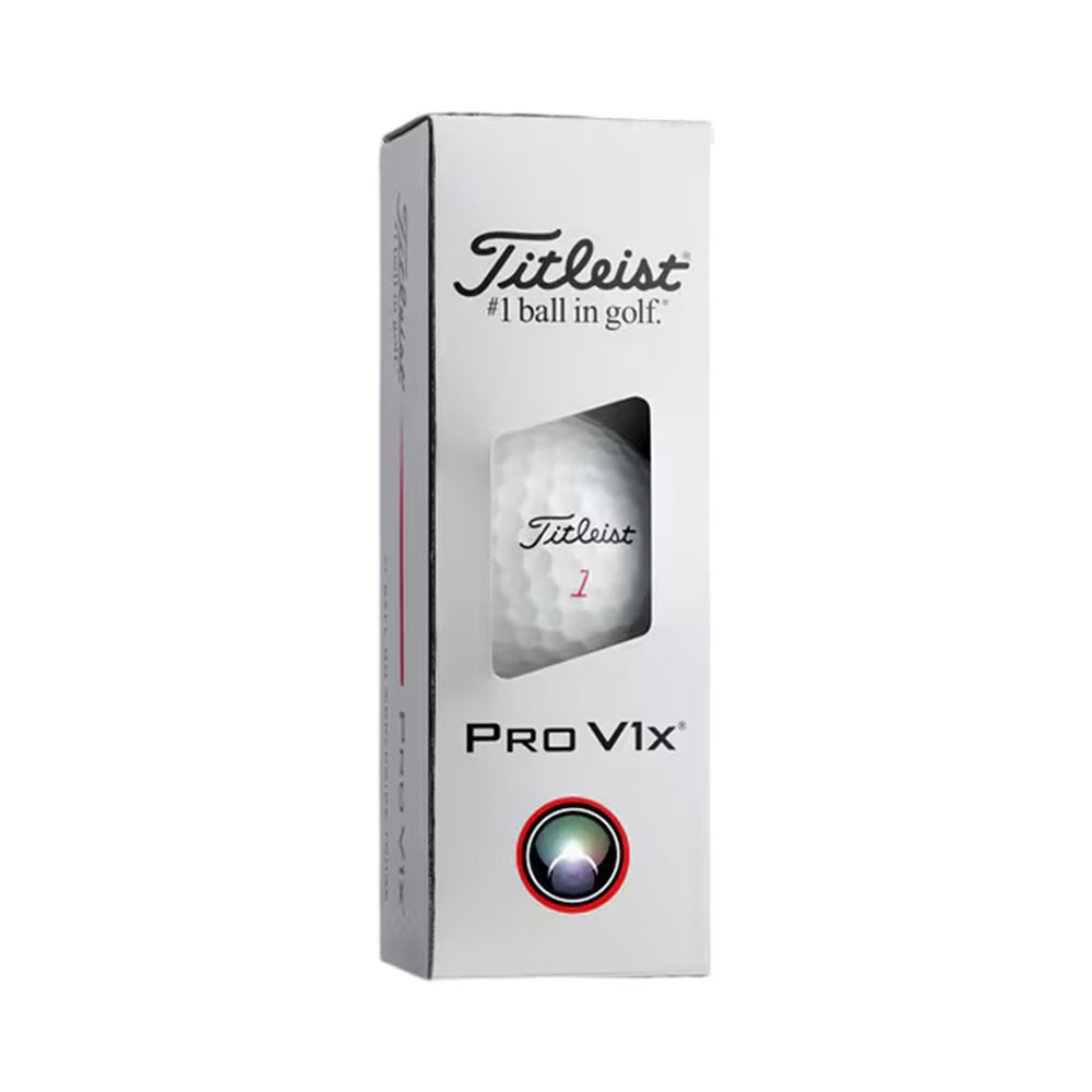 Bolas de Golfe Titleist PLAT2049S PRO V1X 3 Unidades