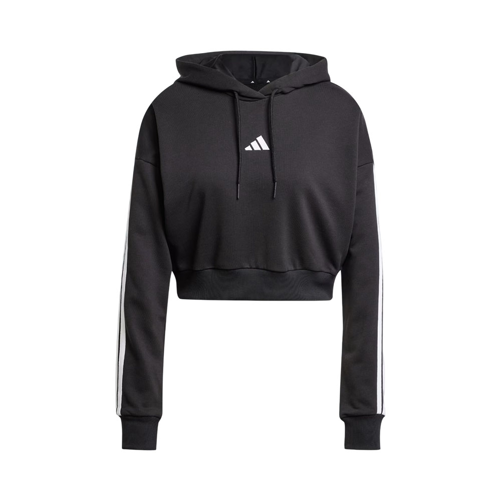 Moletom Adidas JE0017 Essentials 3 Stripes French Terry Crop Feminino