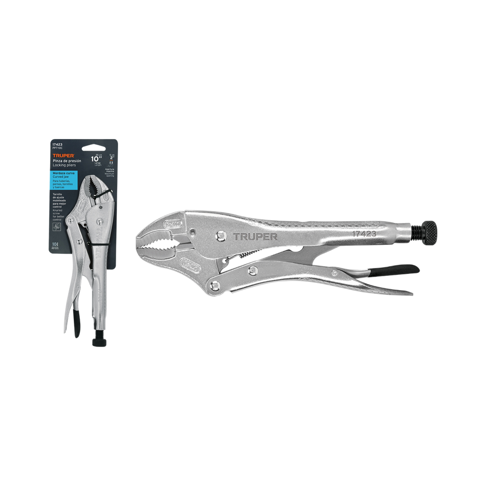 Alicate de Pressão de Mandíbula Curva Truper 17423 50MM 25CM