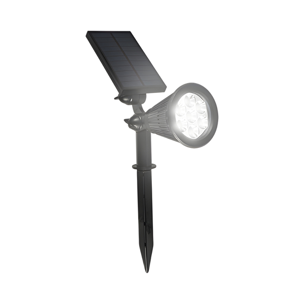 Luz LED Solar Taschibra Espeto para Jardín ES1 3W 6500K 90-150 Lúmenes Autovolt