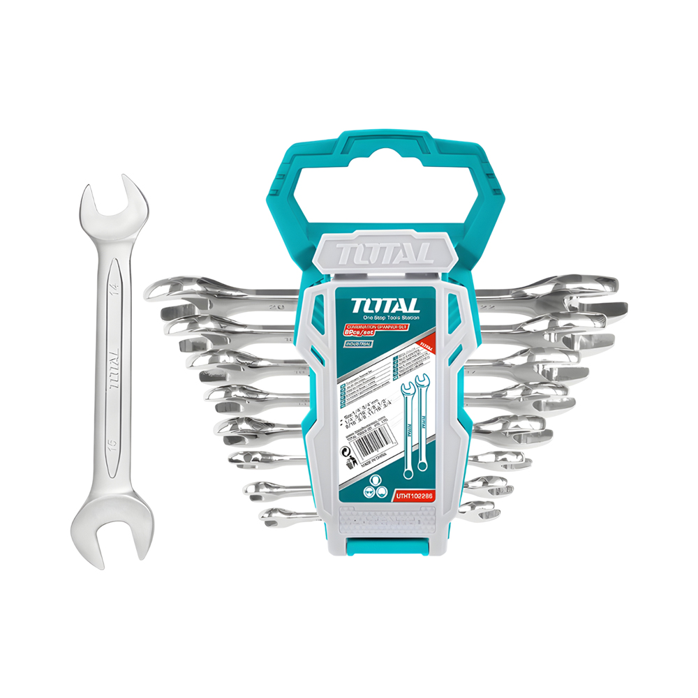 Kit de Chave de Boca Fixa Total Total THT102386 6-22MM 8 Peças