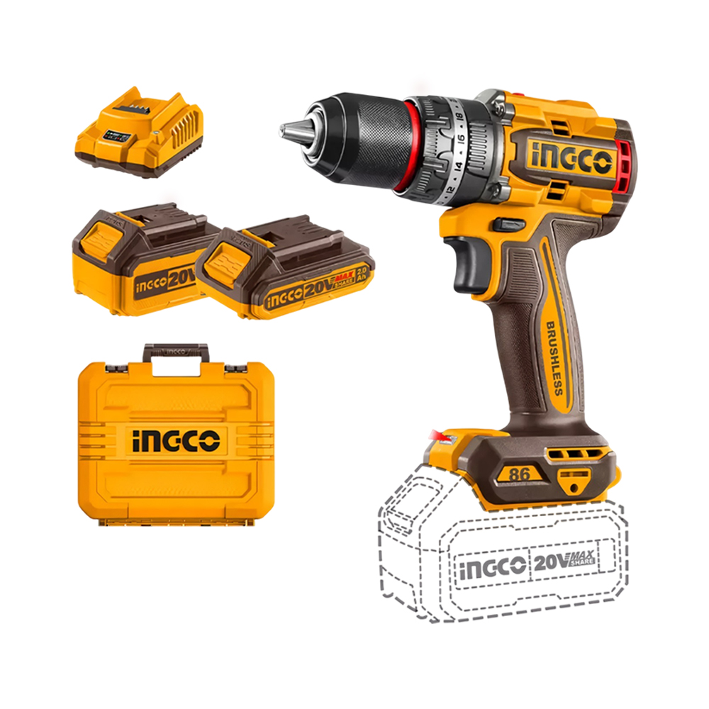Furadeira de Impacto Ingco CIDLI20868 20V