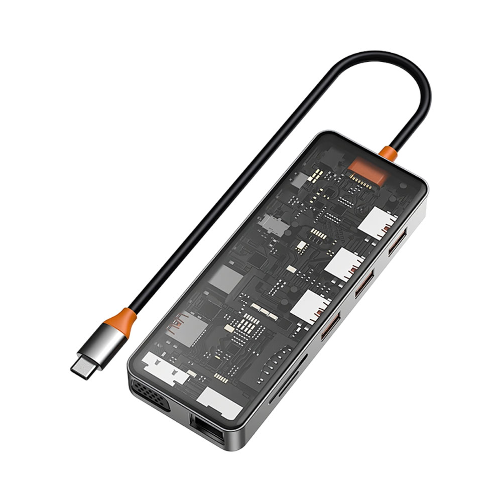 Hub Wiwu CB011 11 em 1 Usb-c Space Gray