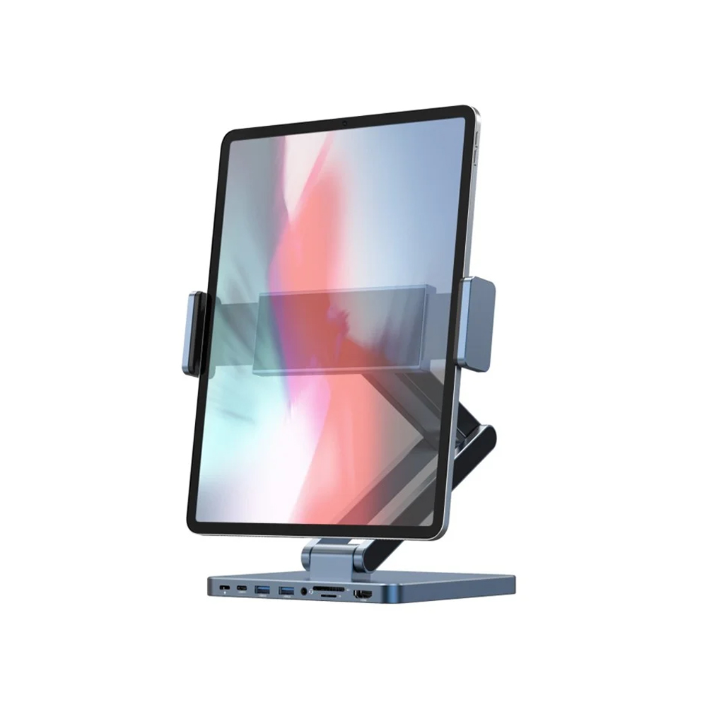 Hub Stand Wiwu AH801 Ipad 8 em 1 Cinza