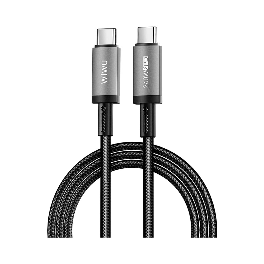 Cabo USB Wiwu WI-C058 Usb-c a Usb-c 240W 1.5M Preto