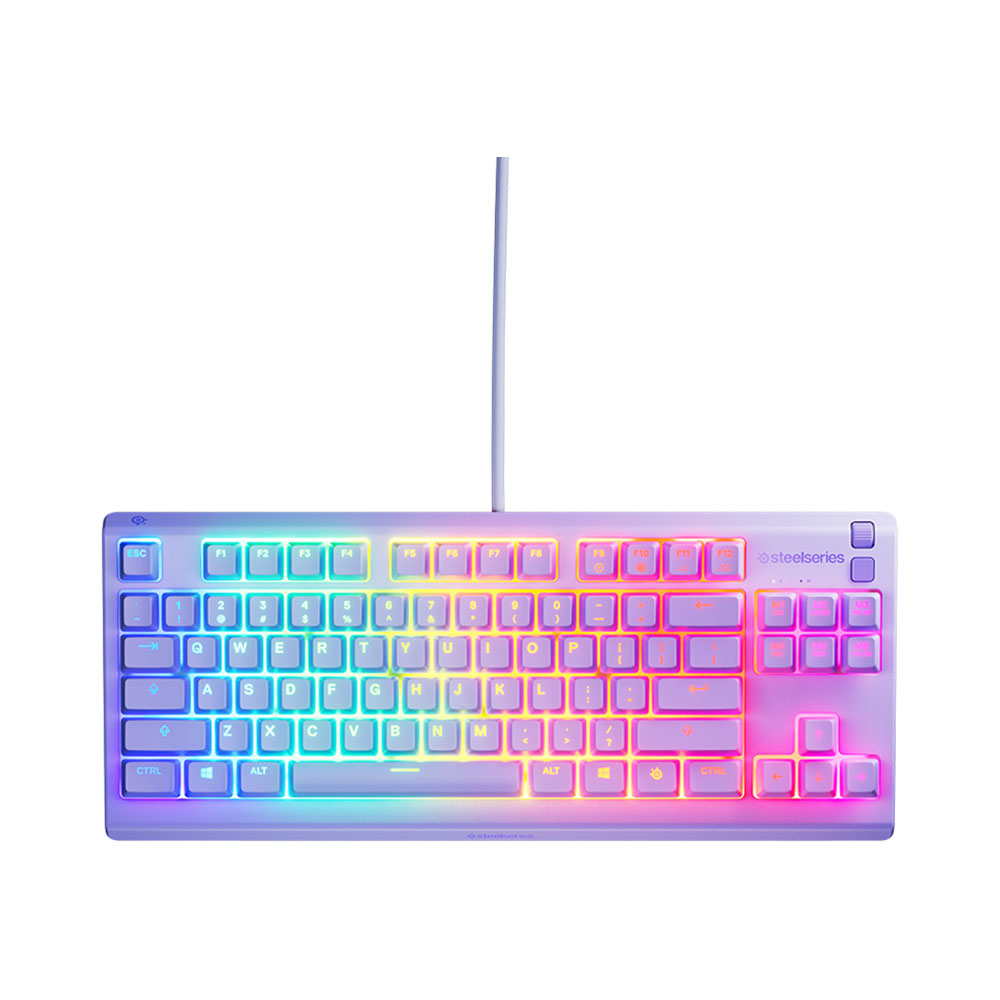 Teclado Steelseries 64940 Apex 3 Tkl RGB Lavender