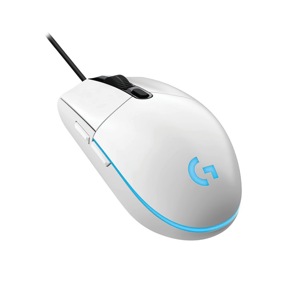 Mouse Logitech G203 Lightsync RGB Gamer USB - Branco
