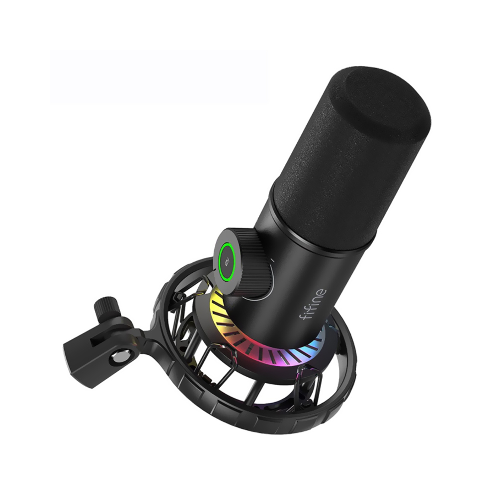 Microfone Fifine K658 RGB Preto