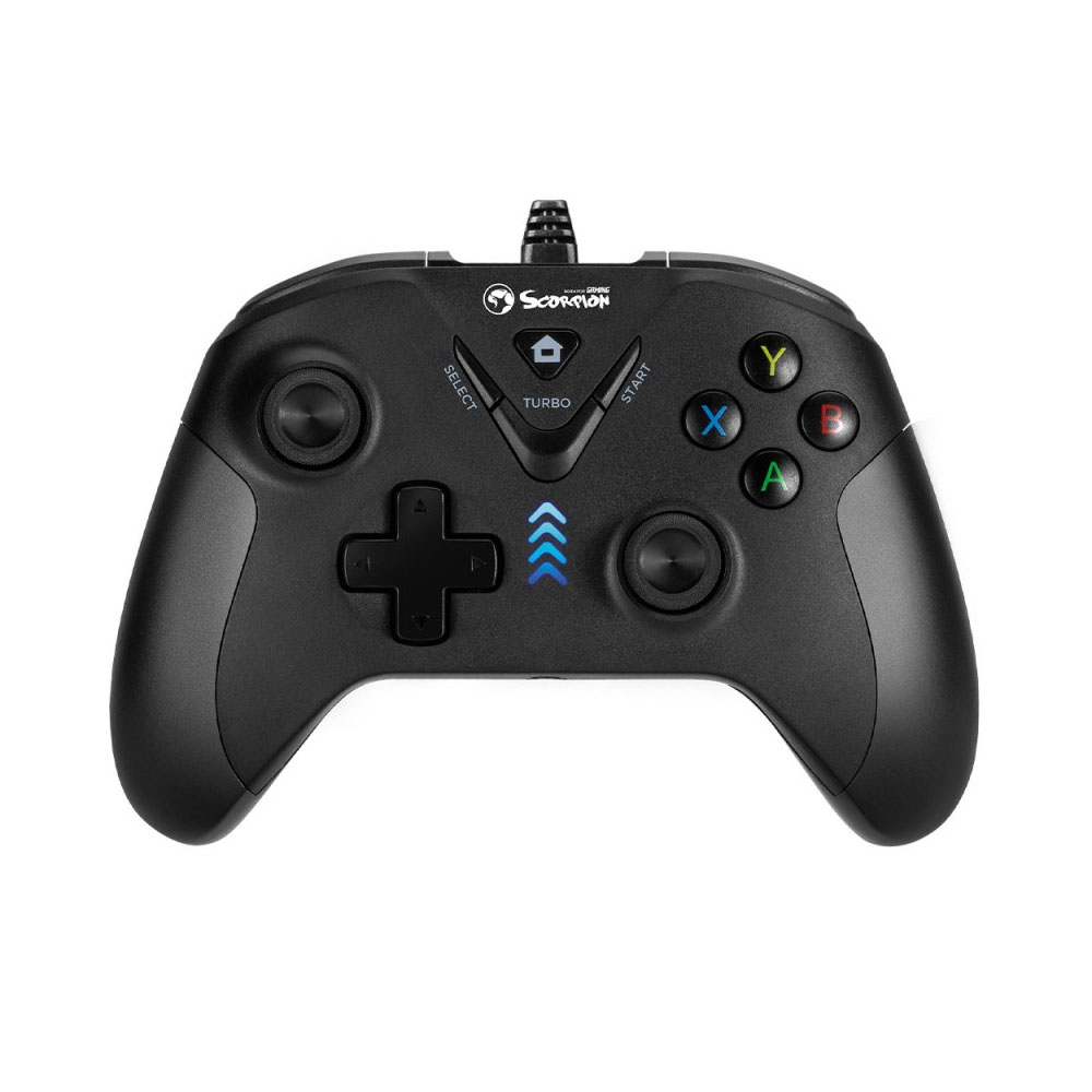 Marvo GT-019 Controle para PS3 PC Preto