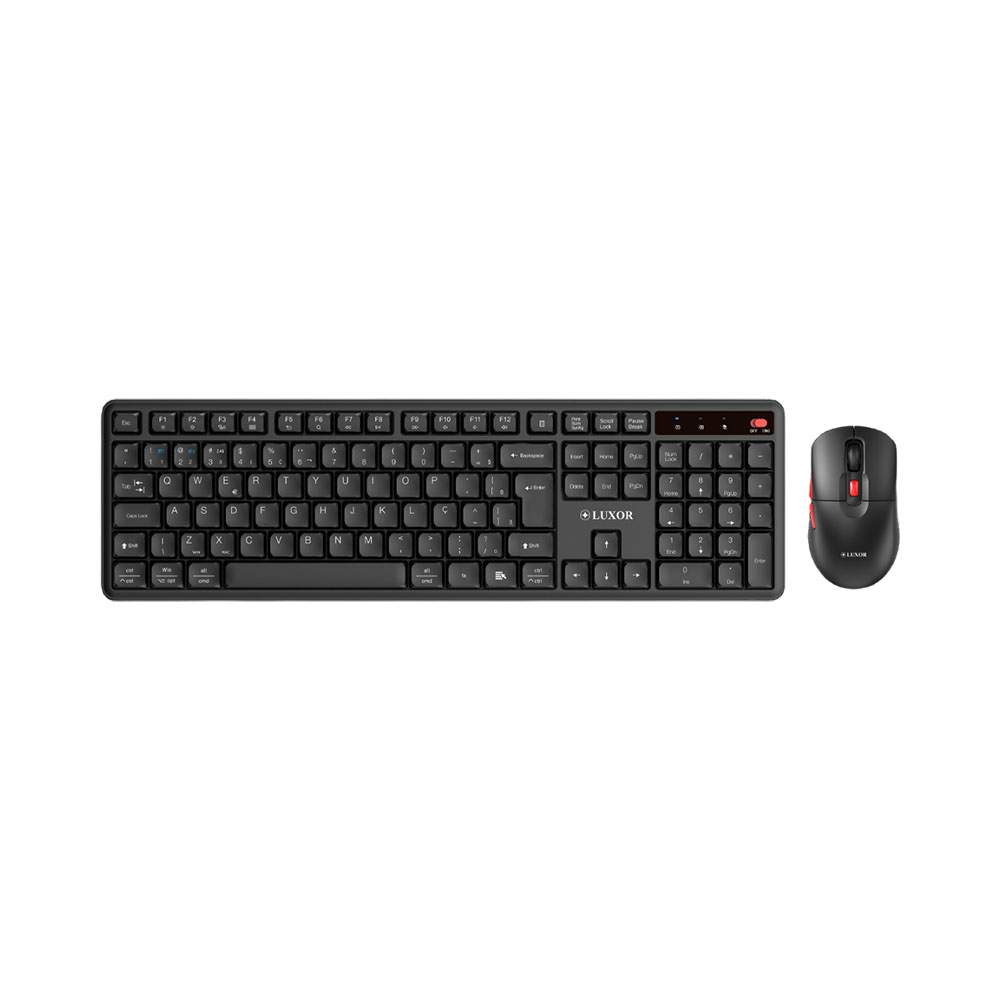 Kit Mouse e Teclado Luxor LX-TM2916 Black