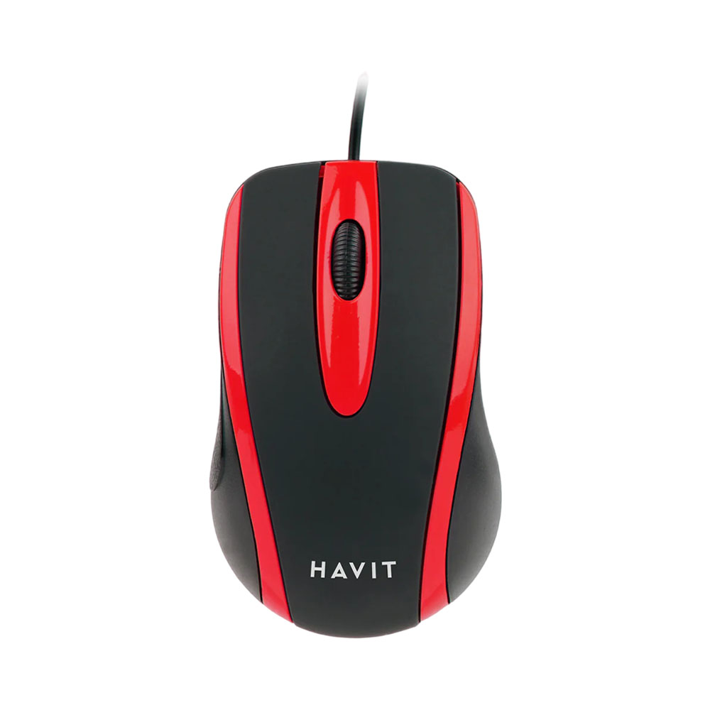 Mouse Havit HV-MS753 Preto - Vermelho