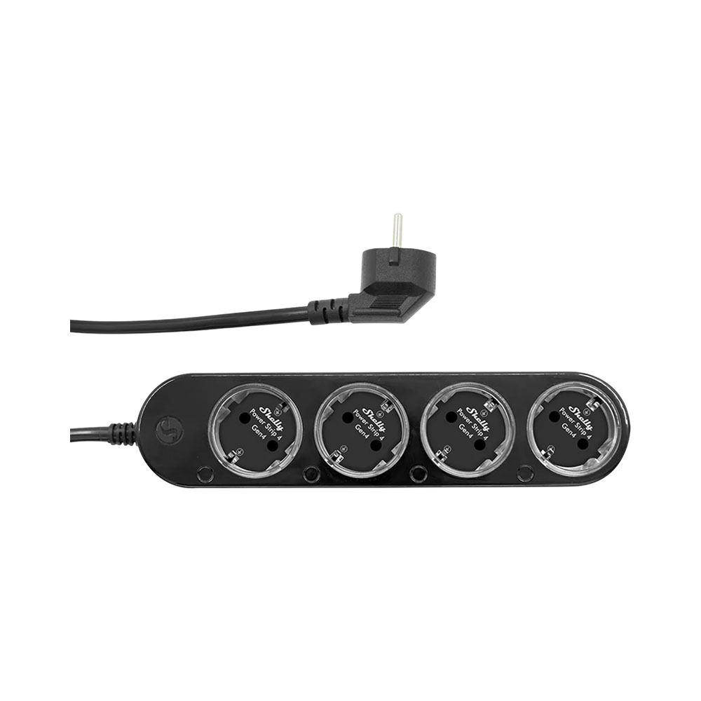 Régua de Energia Inteligente Shelly Power Strip 4 GEN4 Black