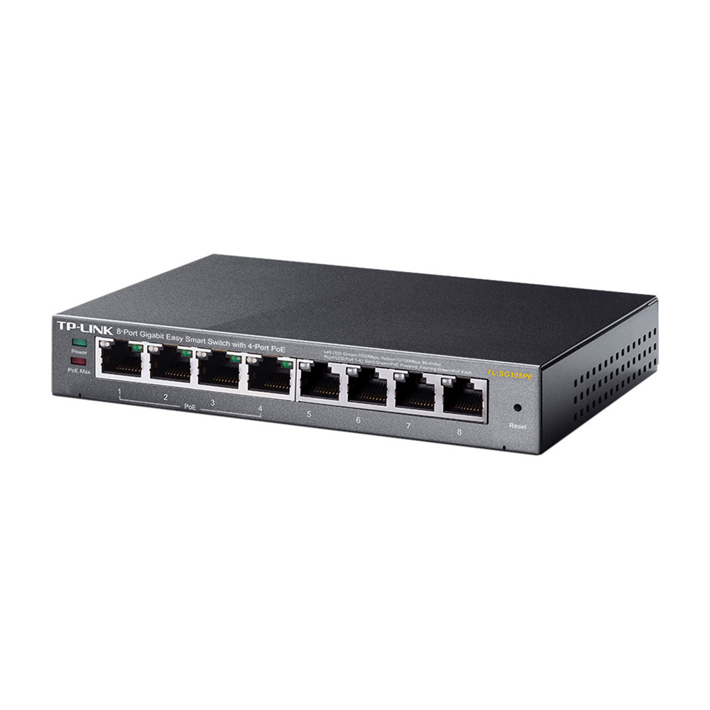 Hub Switch Tp-link TI-SG108PE 8 Puertos Gigabit( 4 PoE)