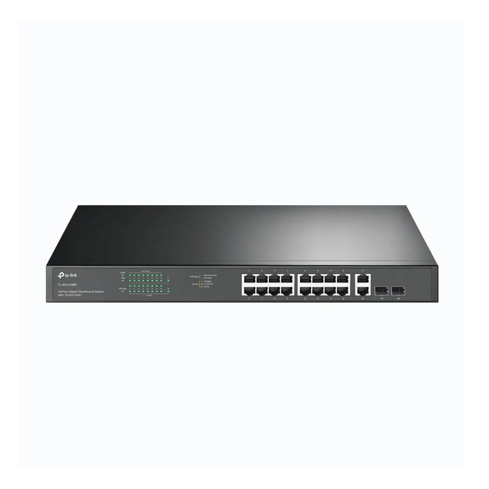 Switch de Rede TP Link TL-SG1218MPE com 18 Portas