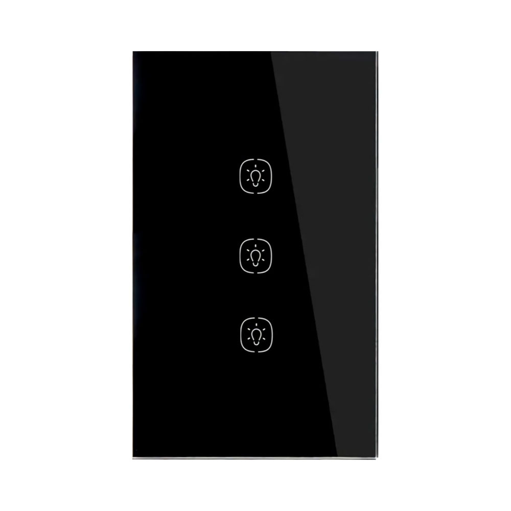 Interruptor Smart Homie HSS03TR Zibbee C3 Preto