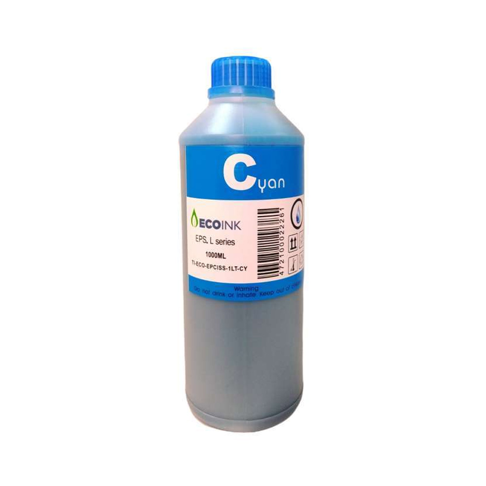 Tinta de Impressora Eco-ink Cyan Epson L Series 1L