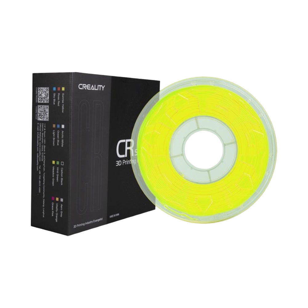 Filamento de Impressora 3D Creality Cr-pla 1 KG Amarelo Fluorescente