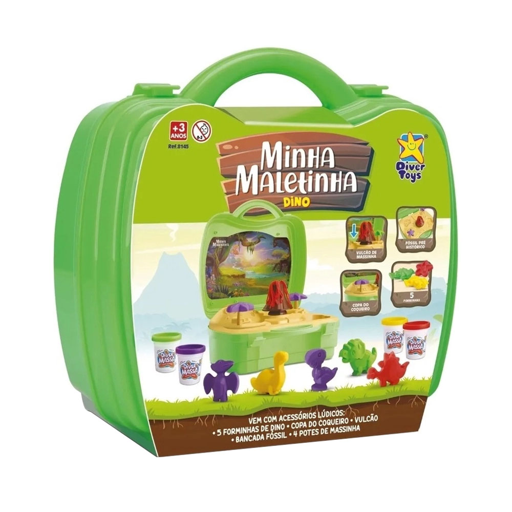 Brinquedo Minha Maletinha Dino Divertoys