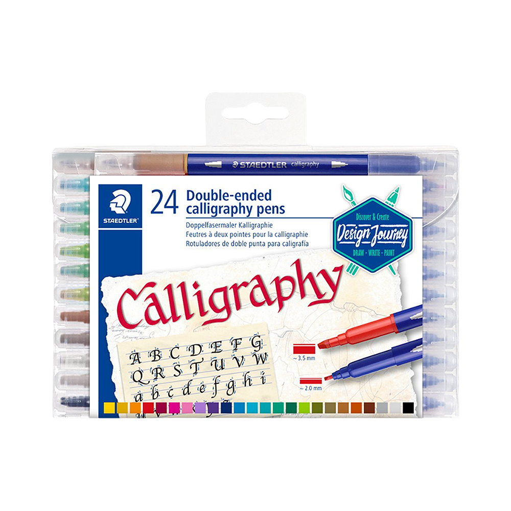 Marcador Staedtler Double-ended Calligraphy 3005 TB24 24 Unidades