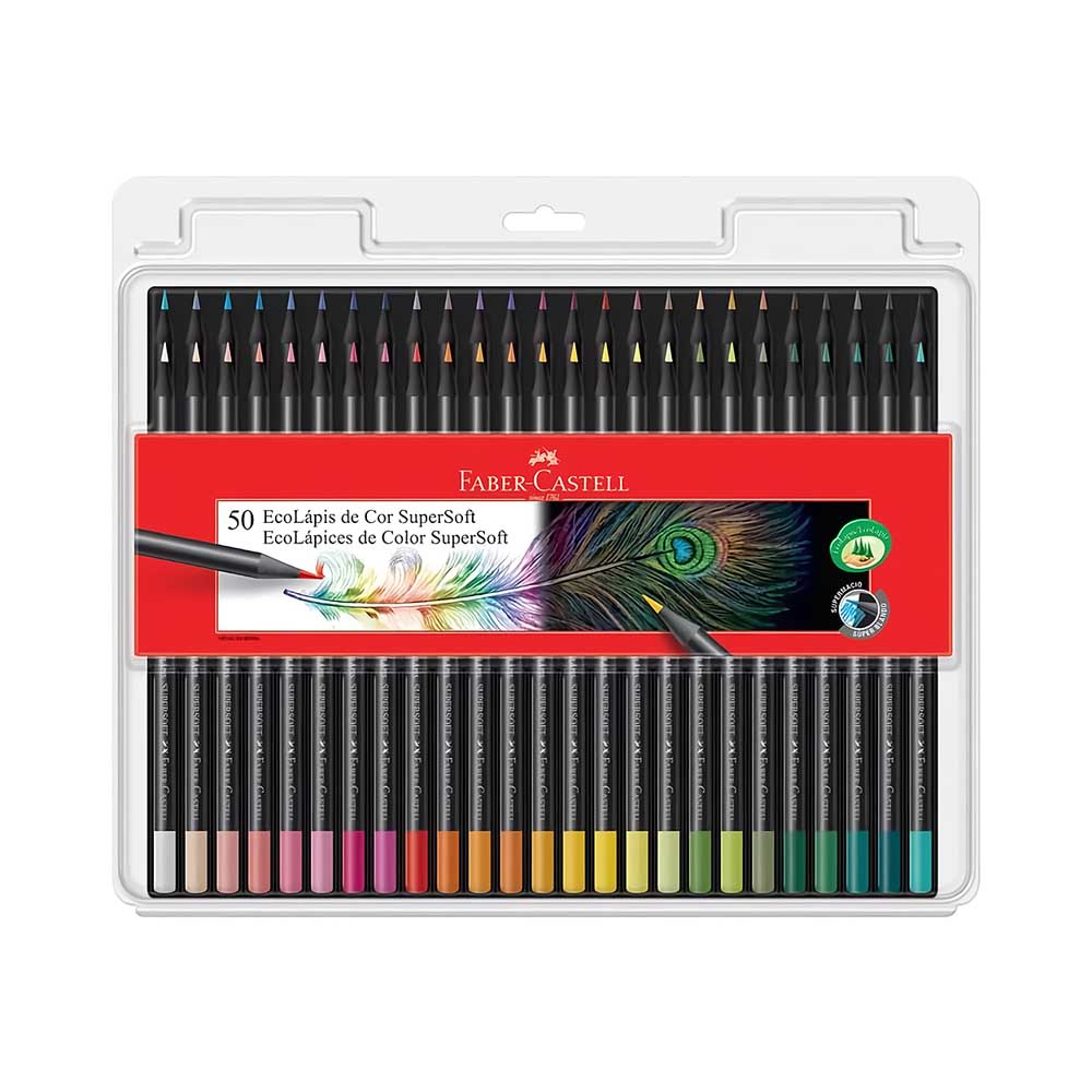 Ecolápis de Cor Faber-castell Supersoft 120750SOFT 50 Unidades