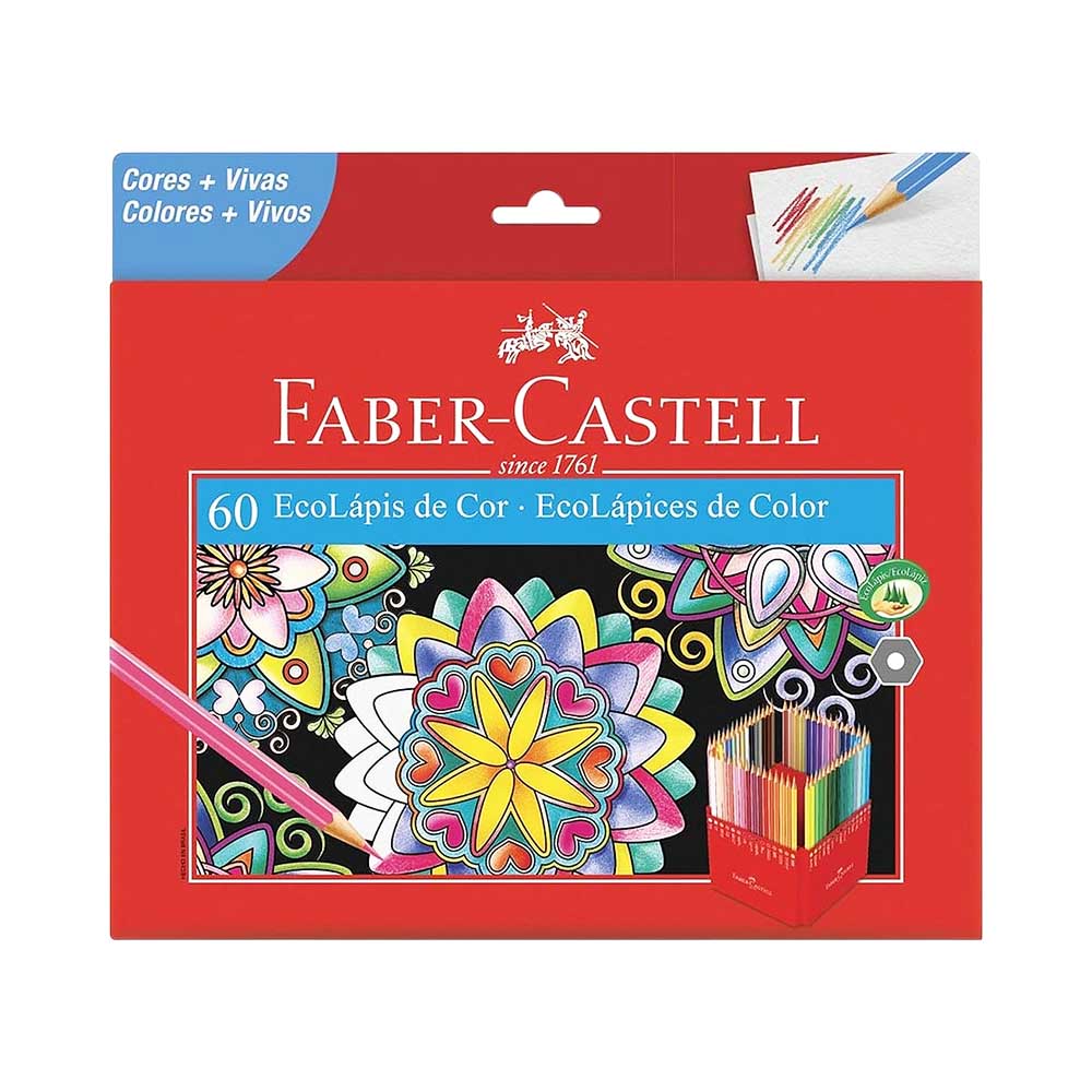 Ecolápis de Cor Faber-castell 120160G 60 Unidades
