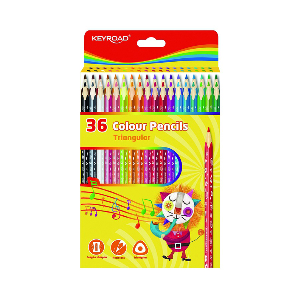 Lápis de Cor Keyroad Colour Pencils KR972503 36 Unidades